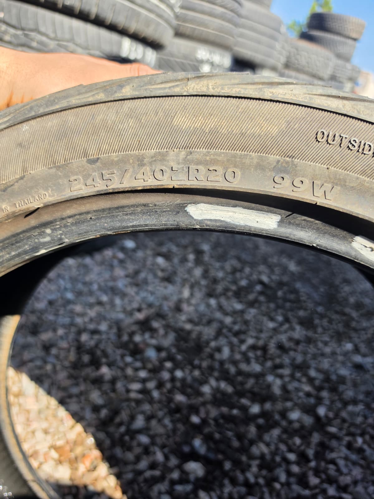 245/40ZR20 Single (1 Used Tire) Advanta HP Z-01