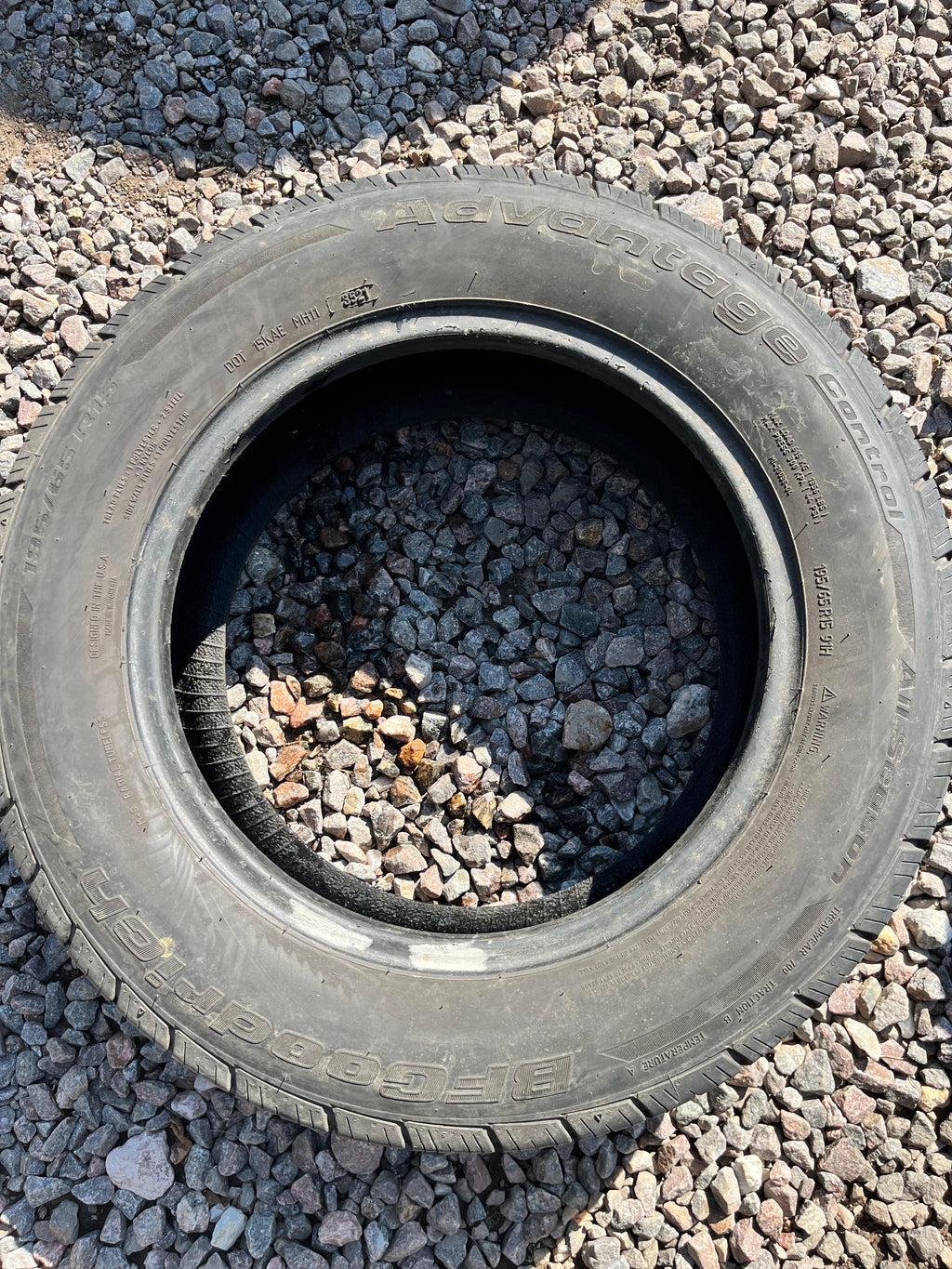 255/35ZR20 Single (1 Used Tire) BFGoodrich Advantage Control