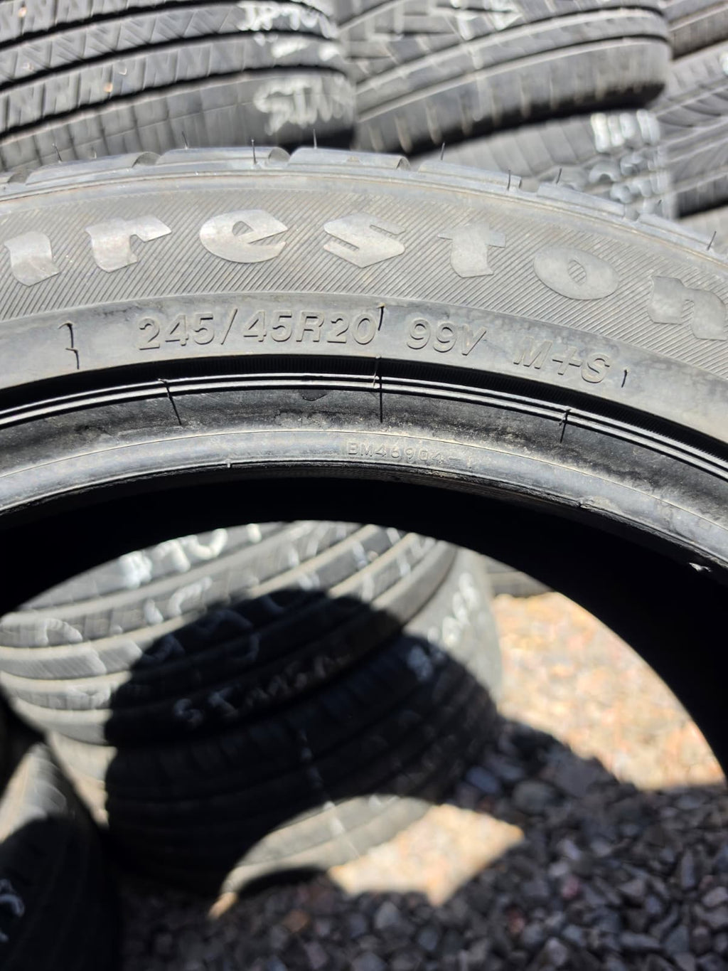 245/45R20 Single (1 Used Tire) FireStone FireHawk GT