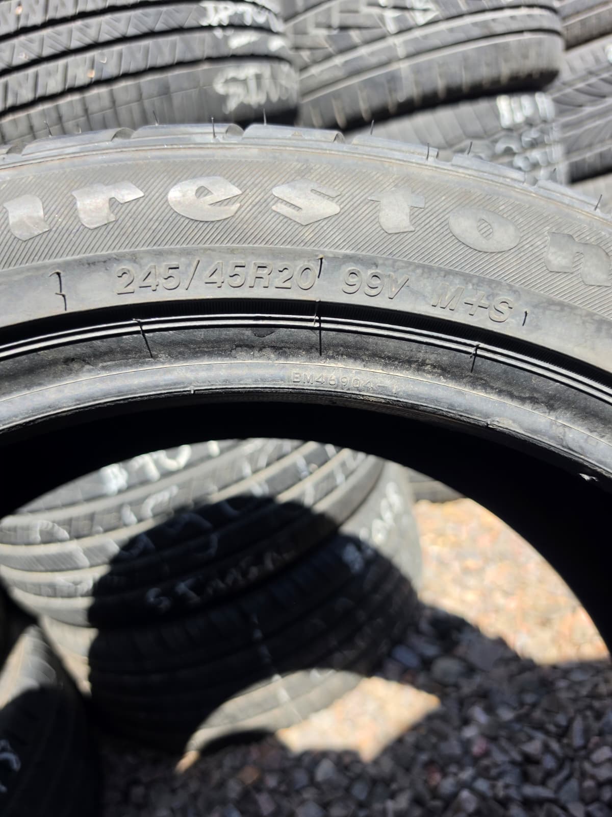 245/45R20 Single (1 Used Tire) FireStone FireHawk GT