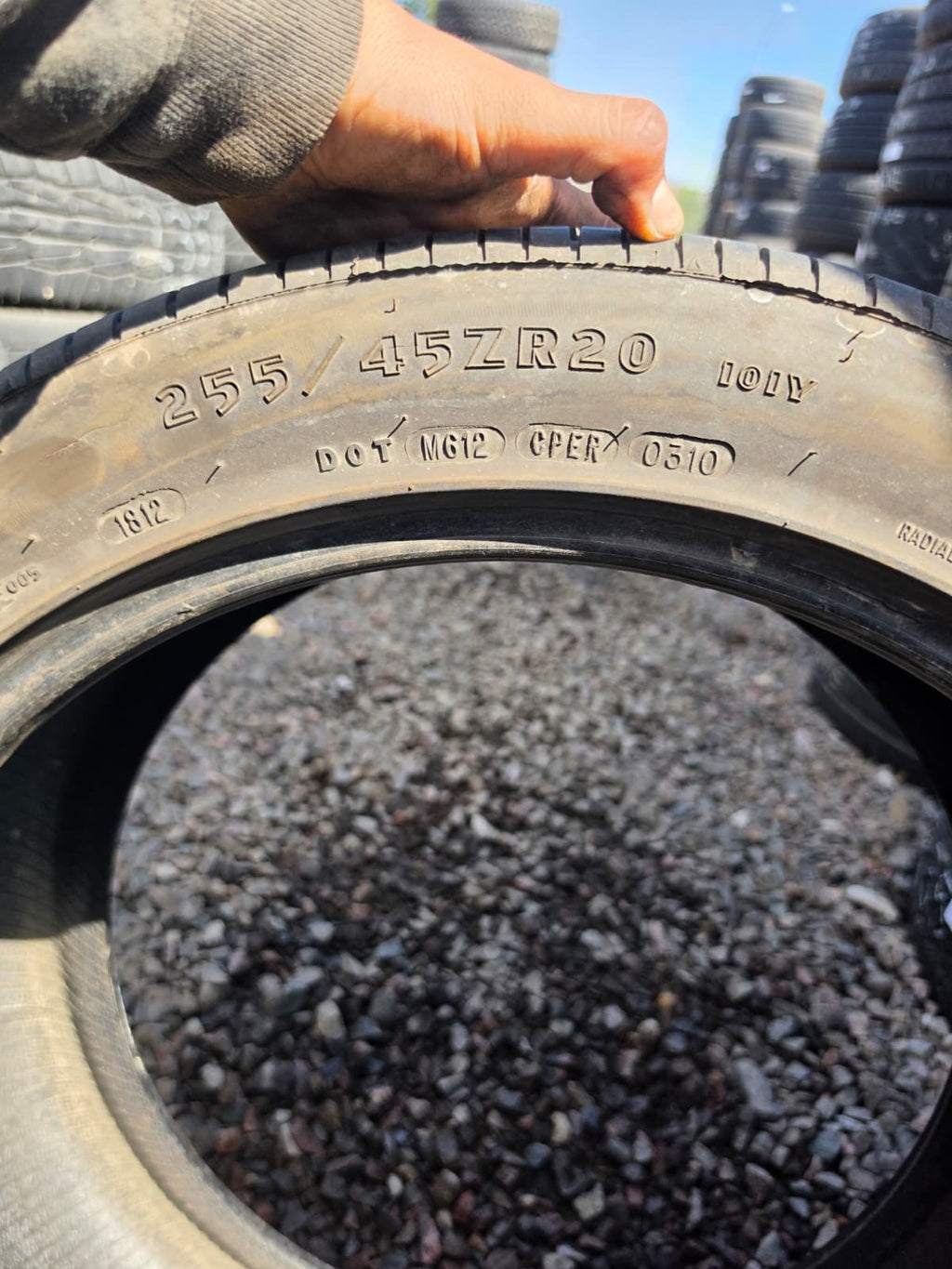 255/45R20 Single (1 Used Tire)   Goodyear Eagle F1