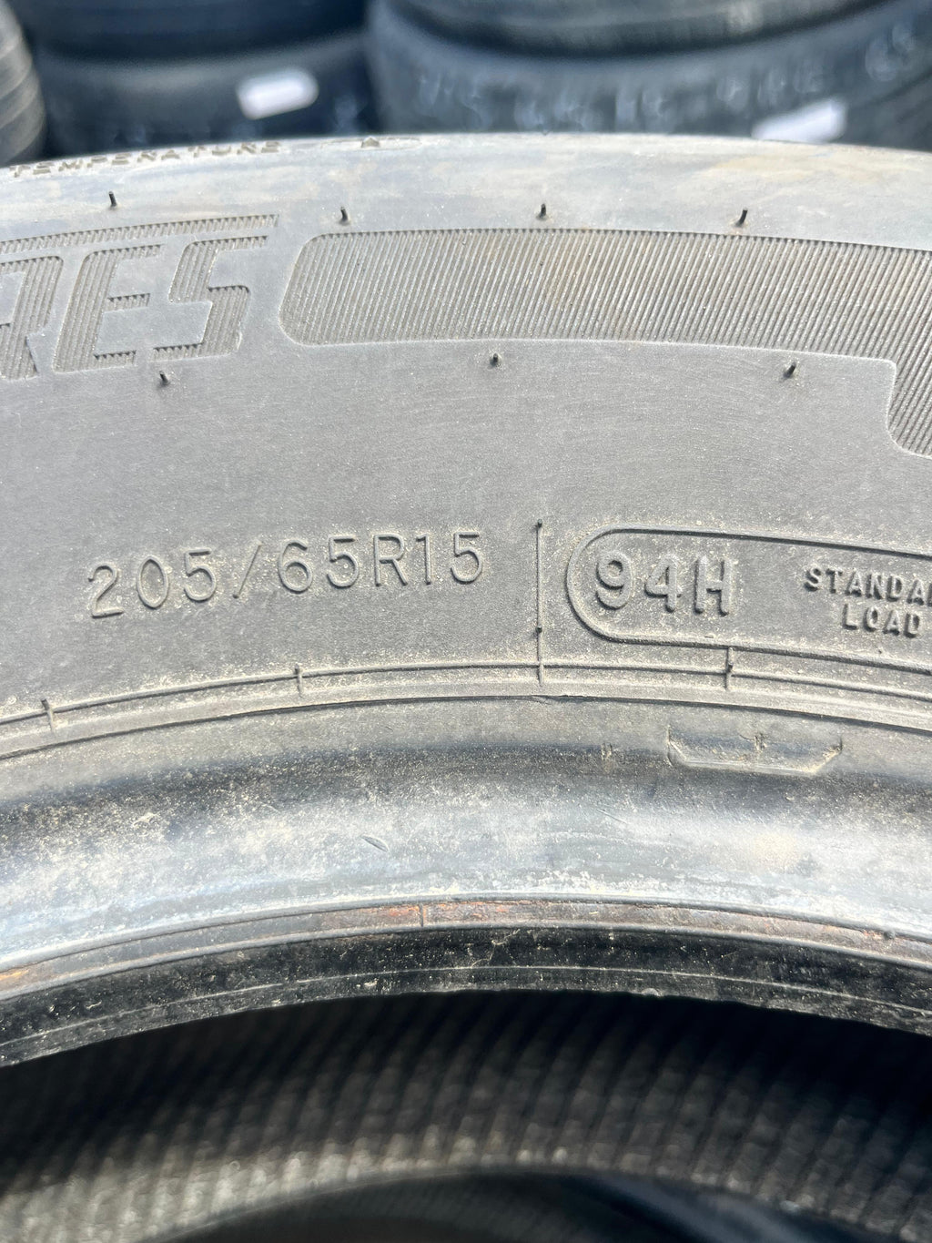 205/65R15 Single (1 Used Tire) Dean Tires Road Control 2