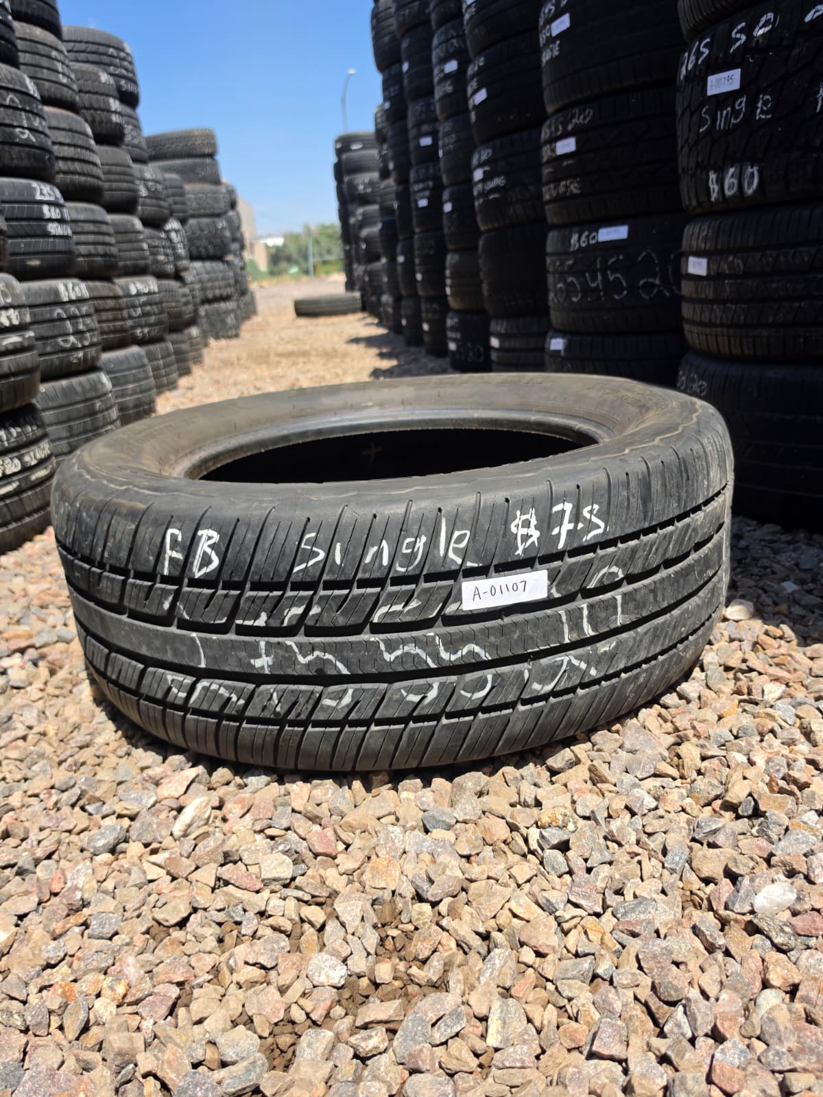 275/55R20 Single (1 Used Tire)  BF Goodrich Elite-Force