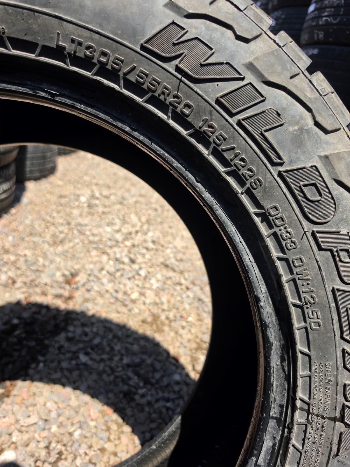 LT305/55R20  Single (1 Used Tire) Falken WildPeak