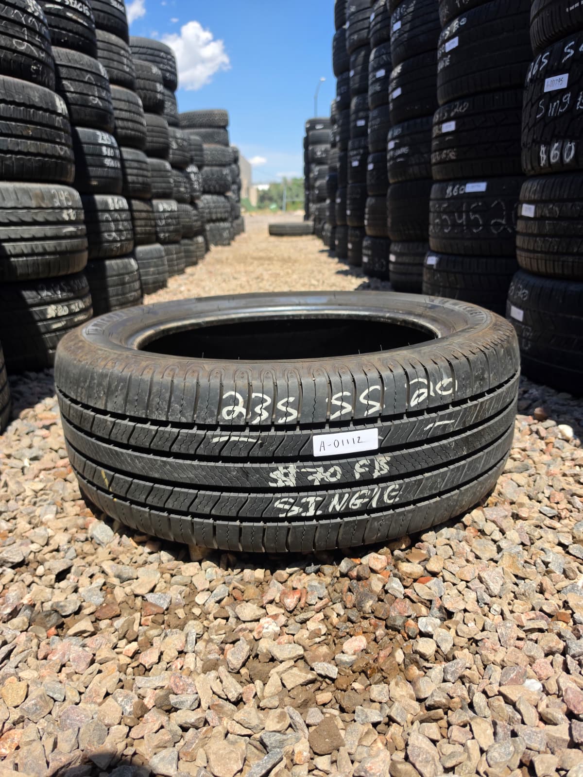 235/55R20 Single (1 Used Tire) Michelin Defender2