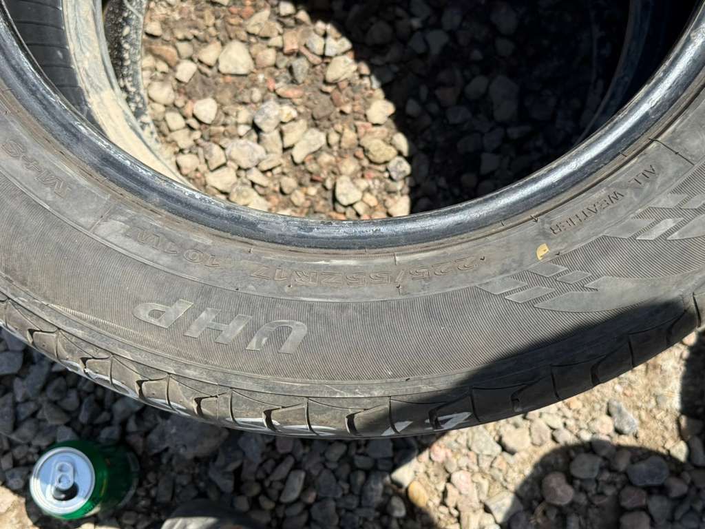 225/55ZR17 Pair (2 Used Tires) Sentury UHP