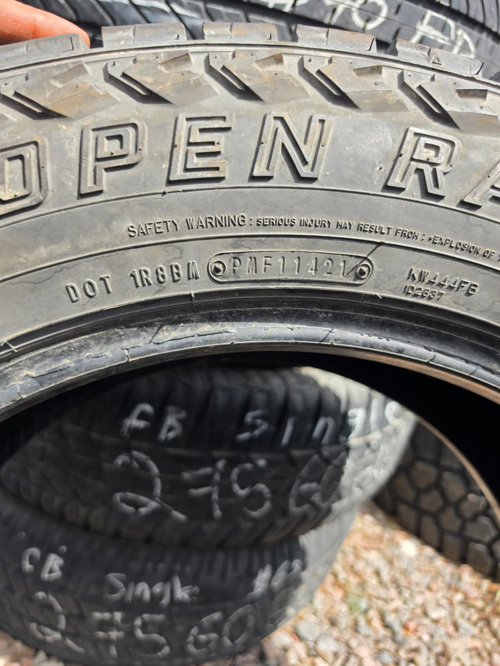 LT285/55R20 Single (1 Used Tire) Manama Open Range