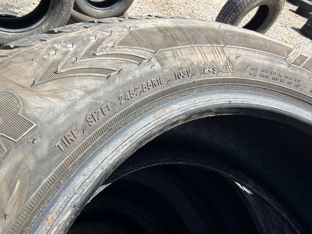 245/55R18 Set (4 Used Tires) Goodyear Eagle Enforcer