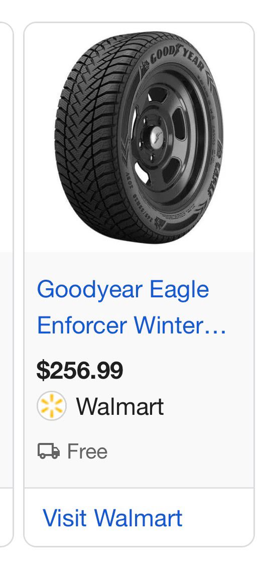 245/55R18 Set (4 Used Tires) Goodyear Eagle Enforcer