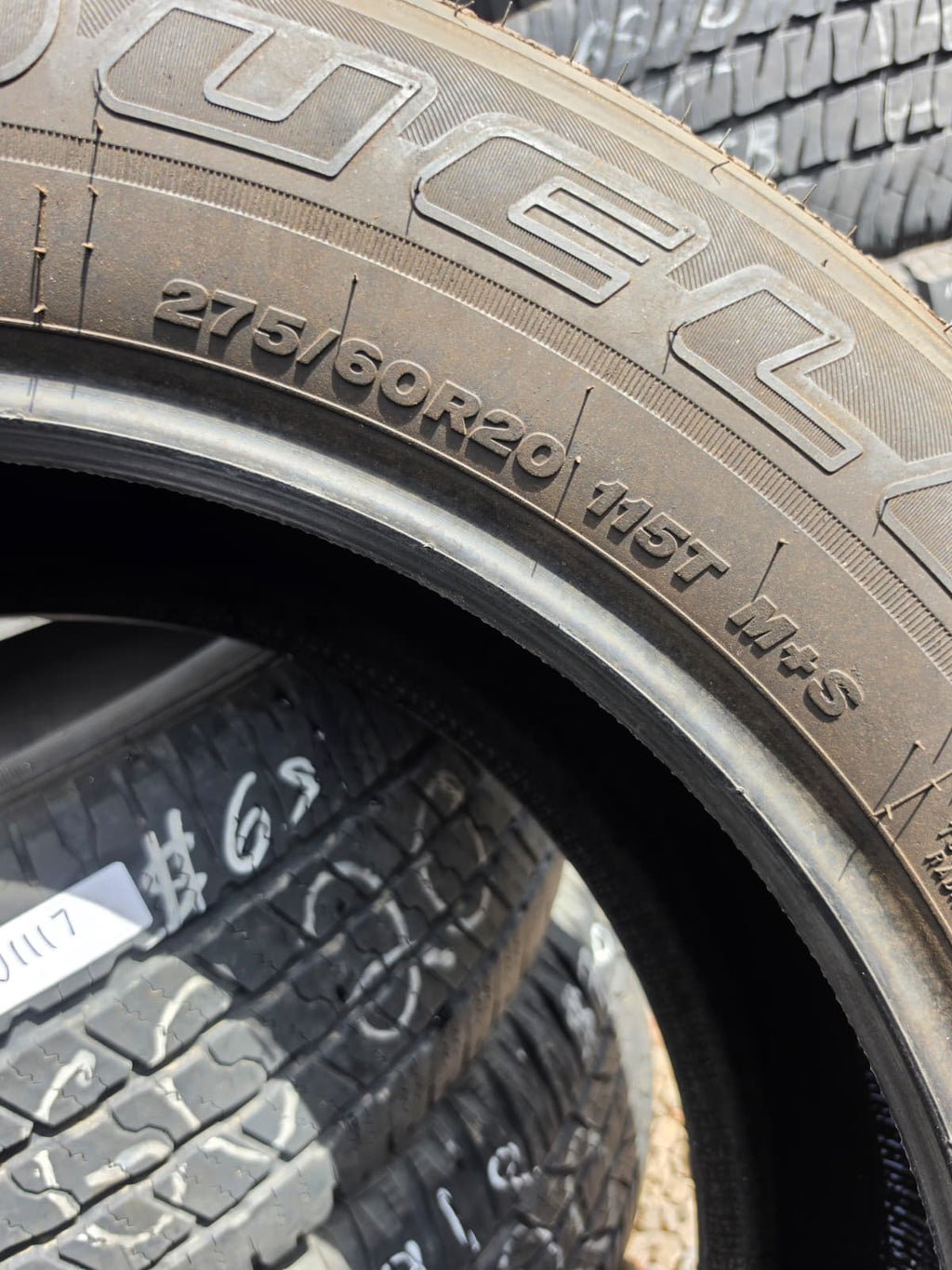 275/60R20 Single (1 Used Tire) Bridgestone Dueler LX