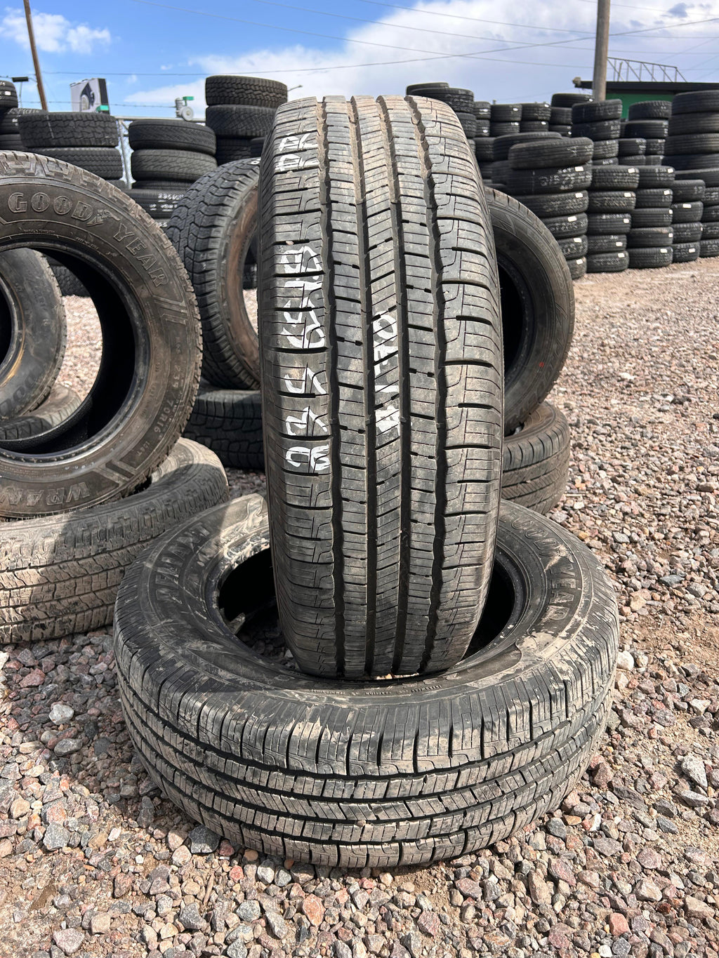 235/65R18 Pair (2 Used Tires)  Goodyear Reliant