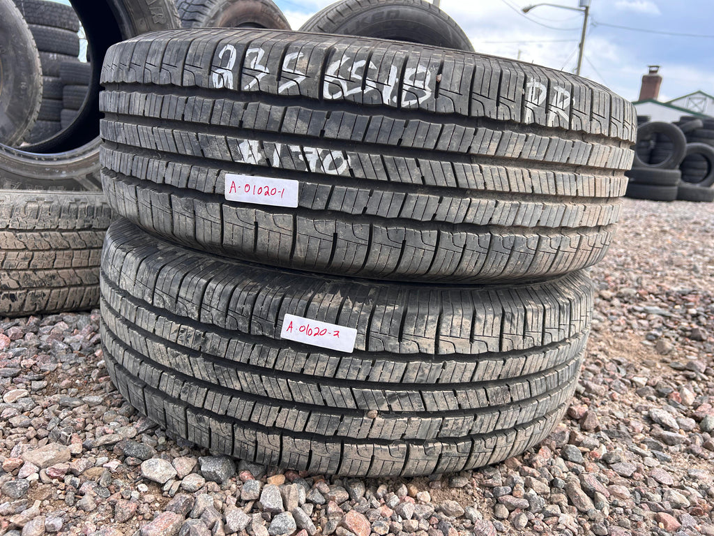 235/65R18 Pair (2 Used Tires)  Goodyear Reliant