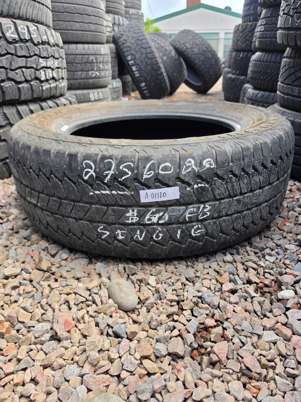 275/60R20 Single (1 Used Tire) Bridgestone Dueler