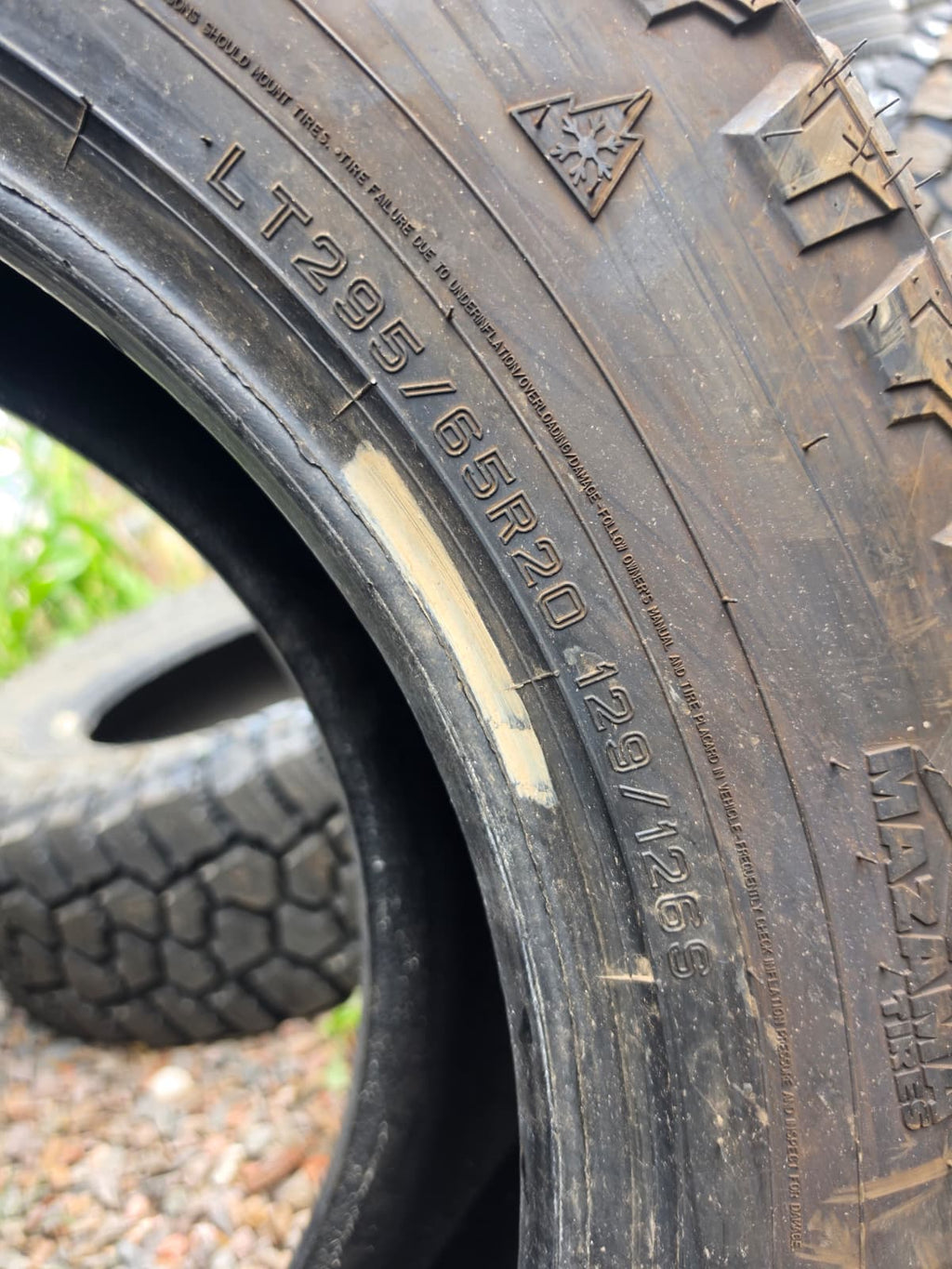 LT295/65R20 Single (1 Used Tire)  Manama Open Range