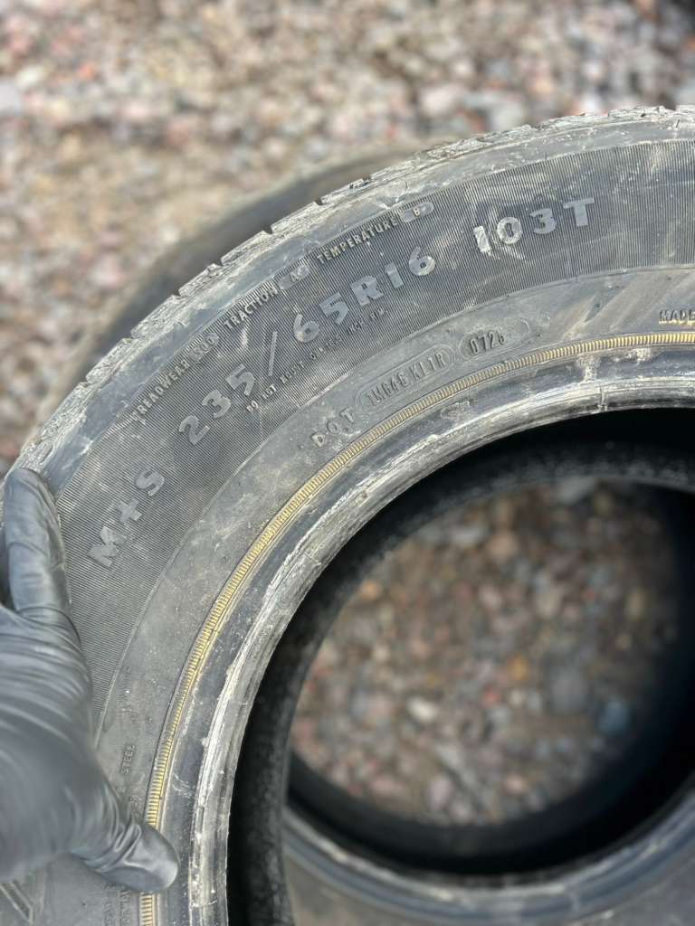 235/65R16  Pair (2 Used Tires) Douglas Touring