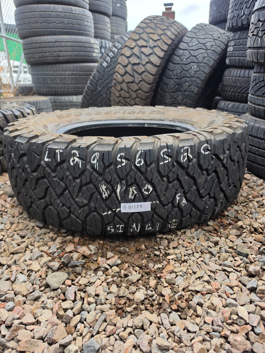 LT295/65R20 Single (1 Used Tire) BF Goodrich K03