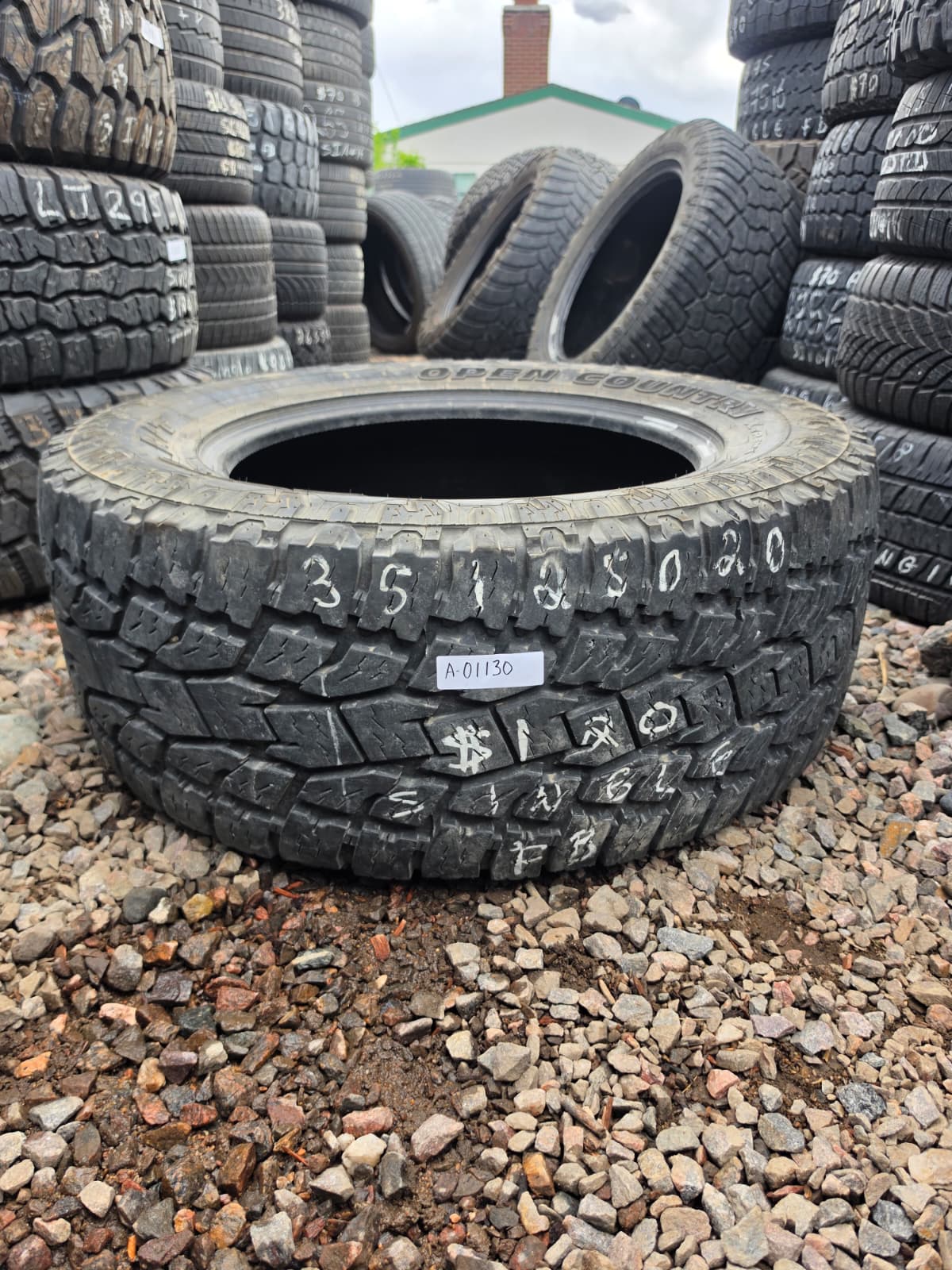LT35X12.50R20 Single (1 Used Tire)  Toyo Open Country