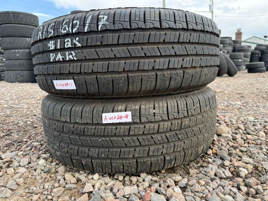 215/60R17 Pair (2 Used Tires)  Goodyear  Reliant