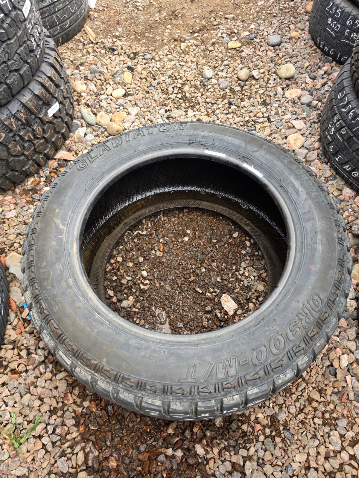 LT33X12.50R20 Single (1 Used Tire) Gladiator QR900