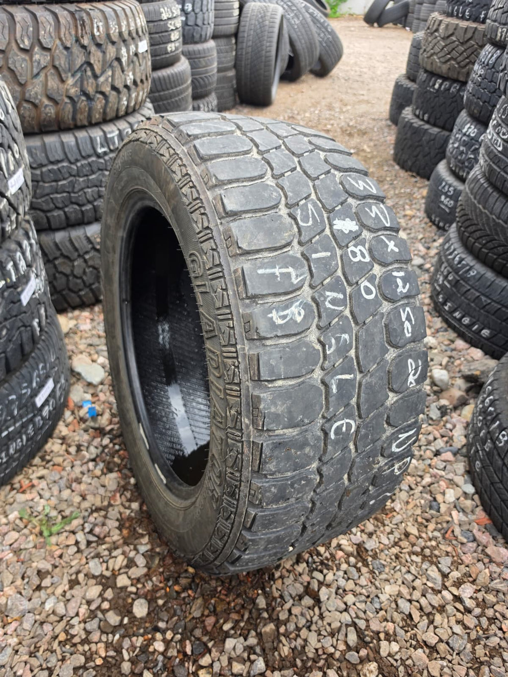 LT33X12.50R20 Single (1 Used Tire) Gladiator QR900