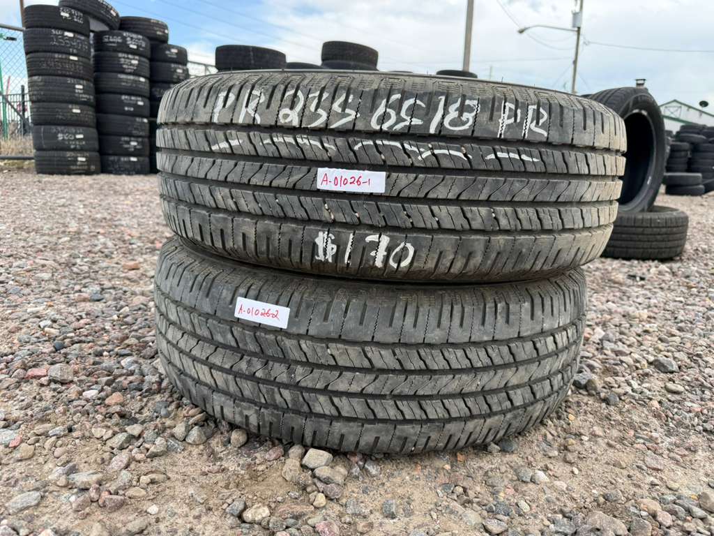 235/65R18 Pair (2 Used Tires) Laufenn X Fit HT