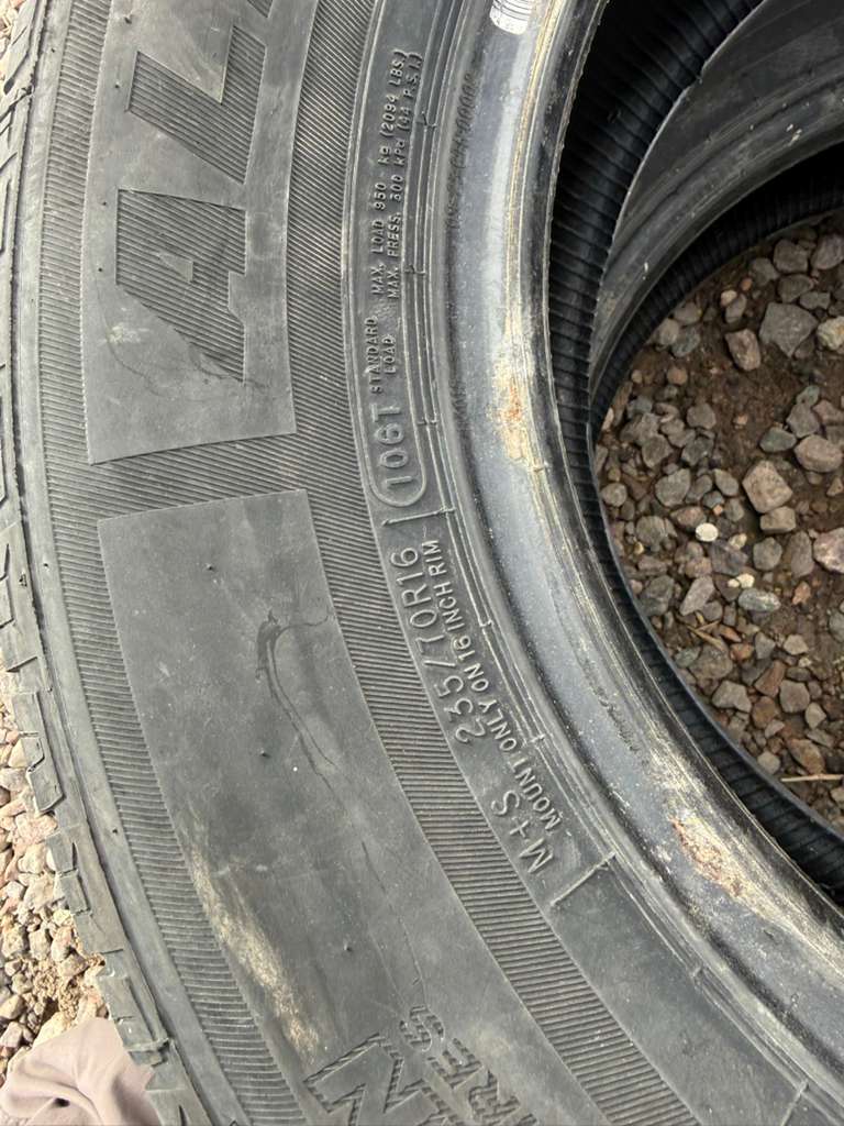 235/70R16 Pair (2 Used Tires) Ironman All country