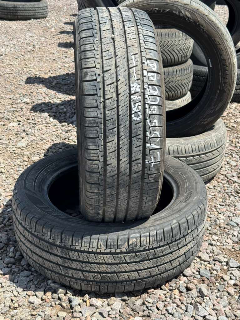 225/55R17 Pair (2 Used Tires)  Goodyear Assurance