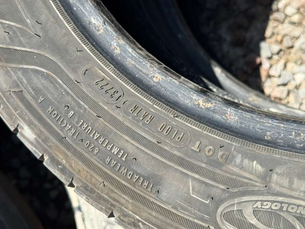 225/55R17 Pair (2 Used Tires)  Goodyear Assurance