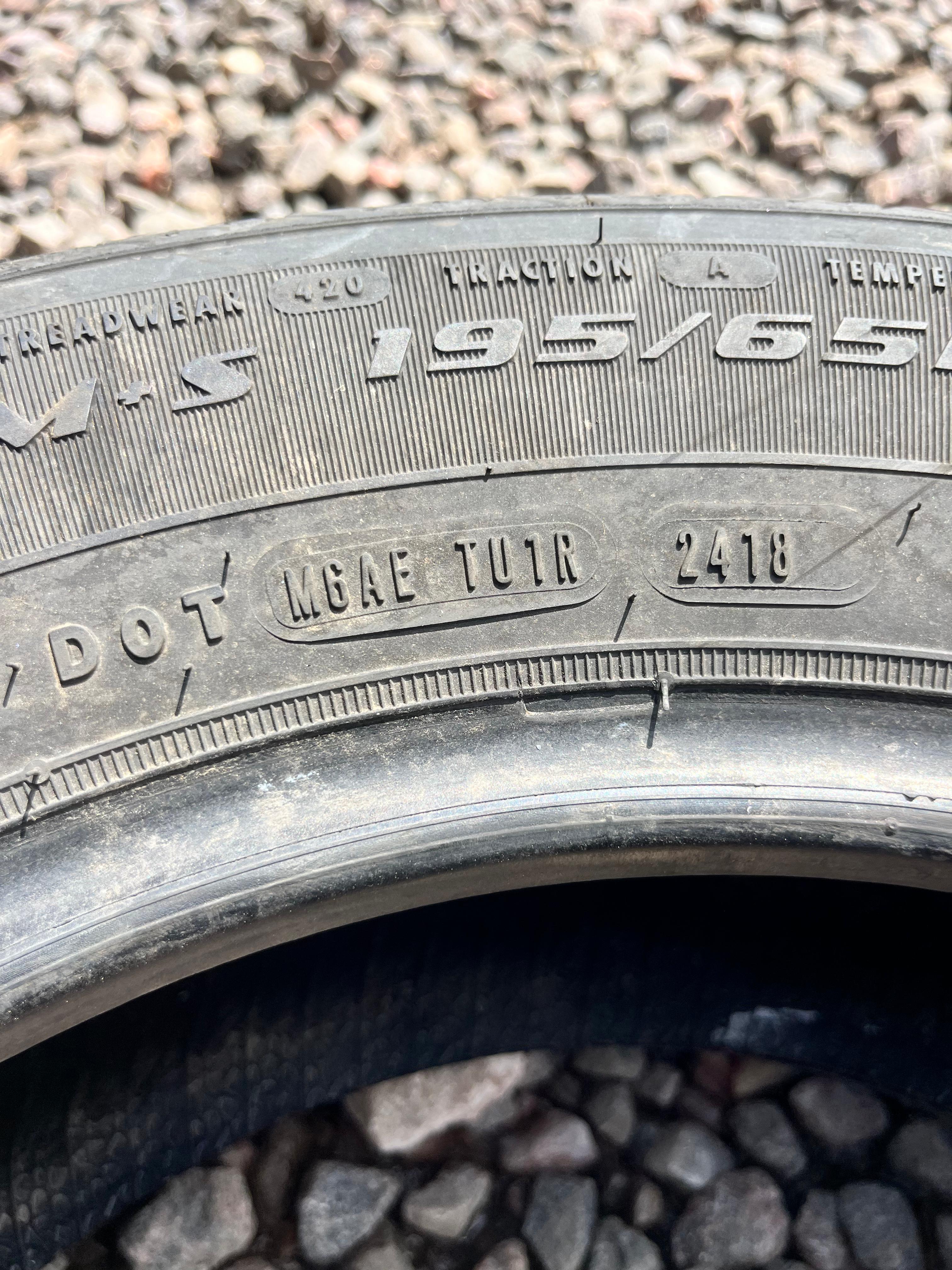 195/65R15 Single (3 Used Tires) Douglas Touring All Season