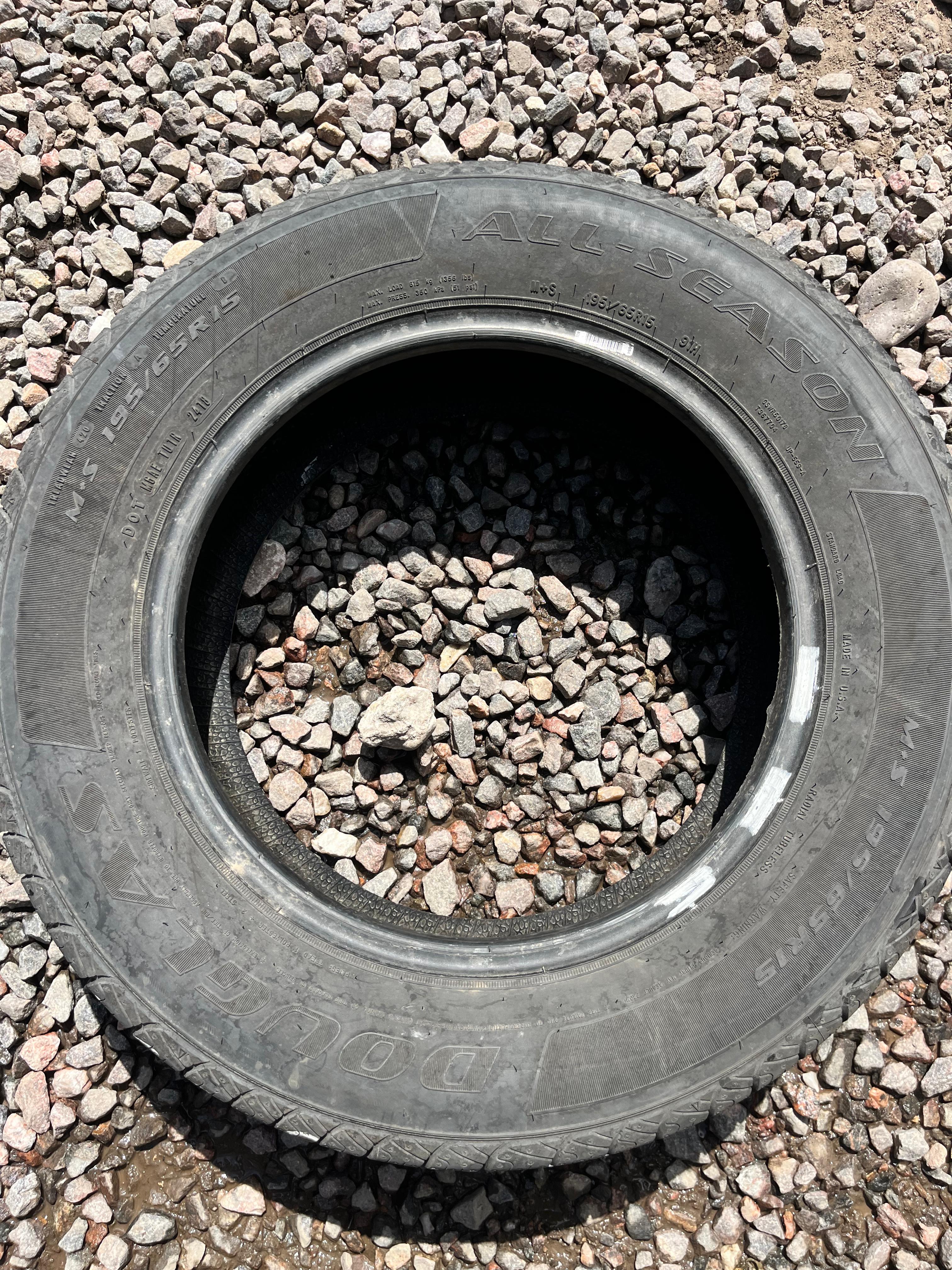 195/65R15 Single (3 Used Tires) Douglas Touring All Season