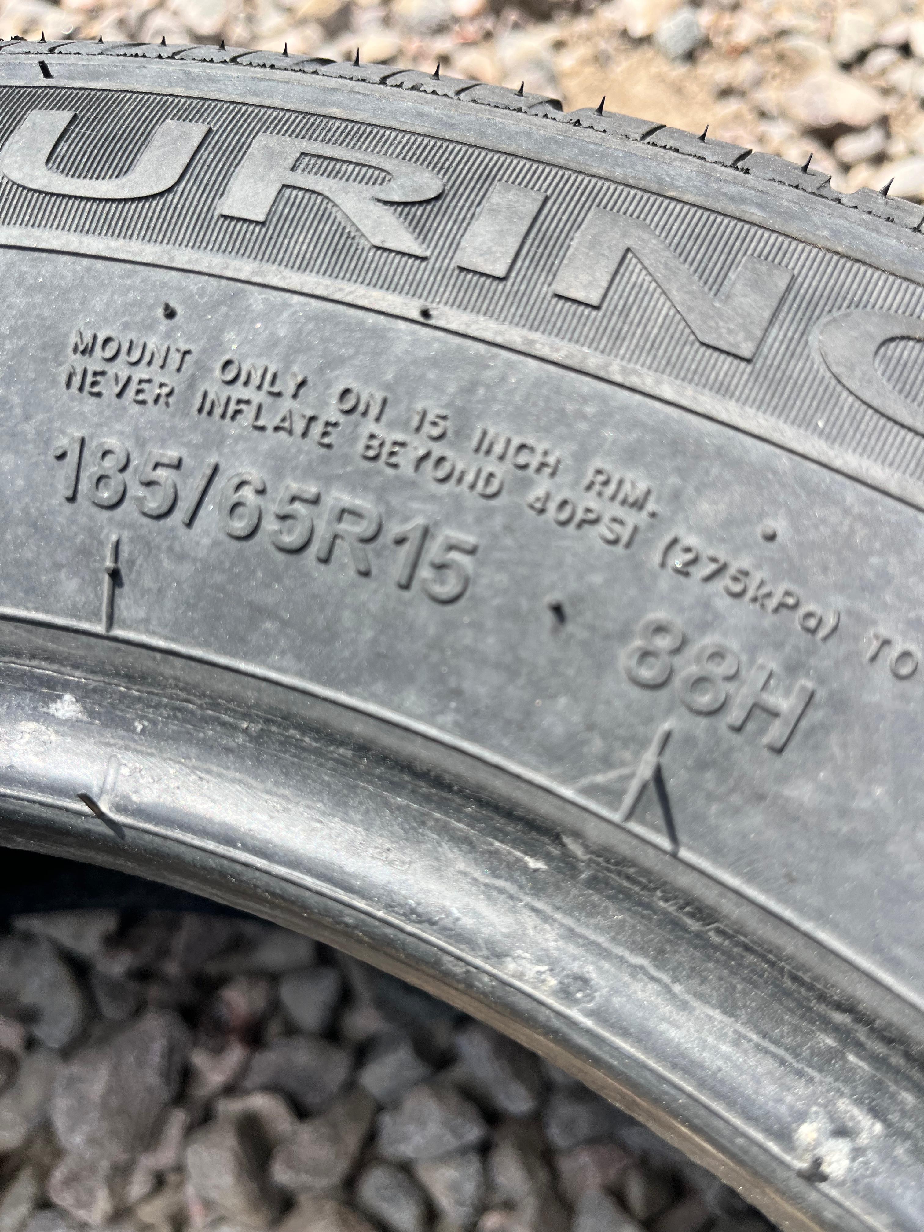 185/65R15 Single (1 Used Tire)  GT Radial Touring VP Plus