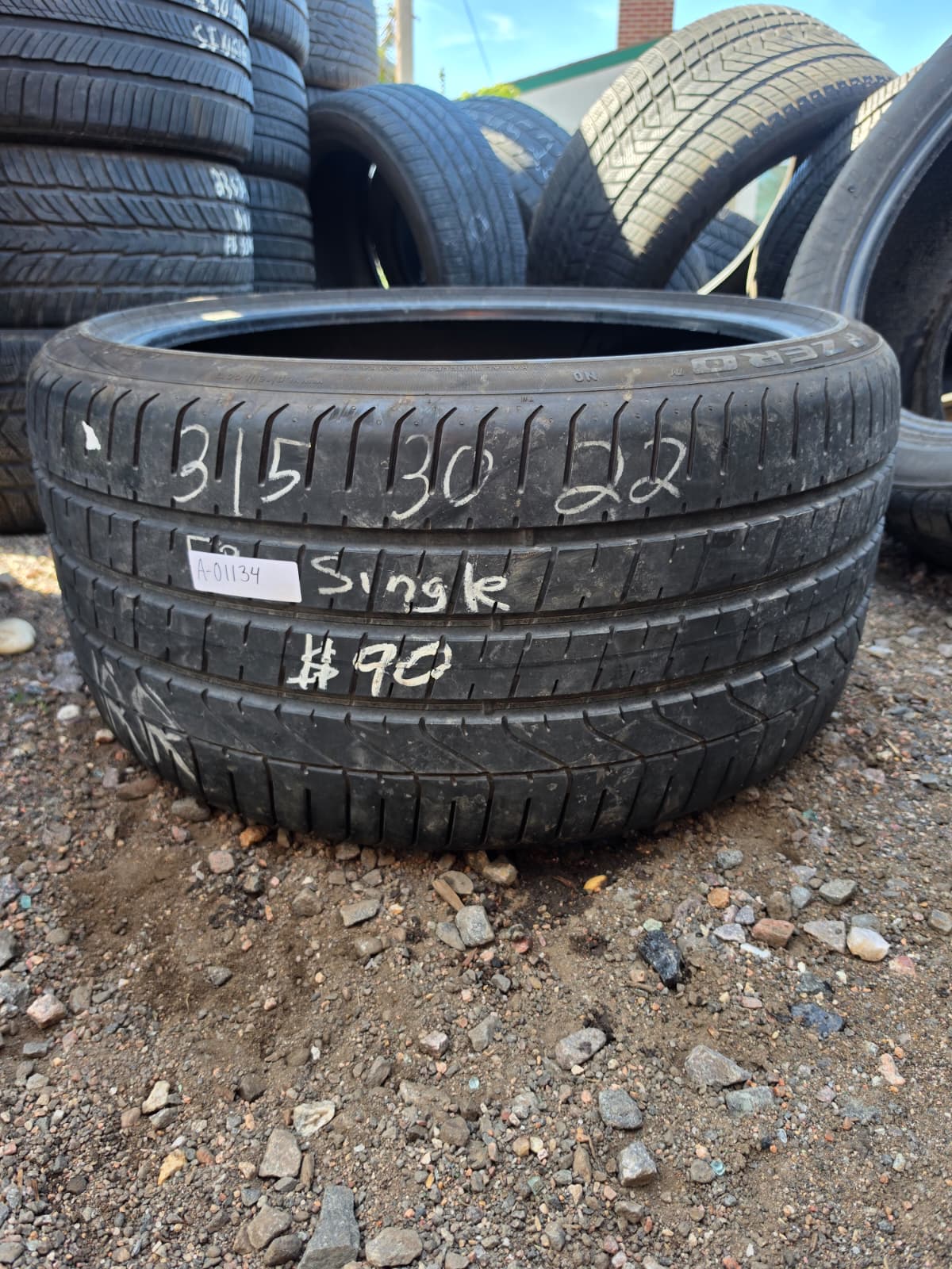315/30ZR20 Single (1 Used Tire) Pirelli ExtremContact