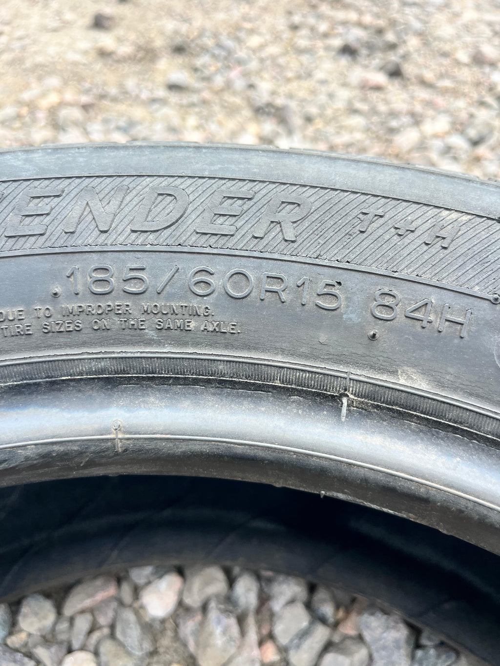 185/60R15 Single (1 Used Tire) Michelin Defender