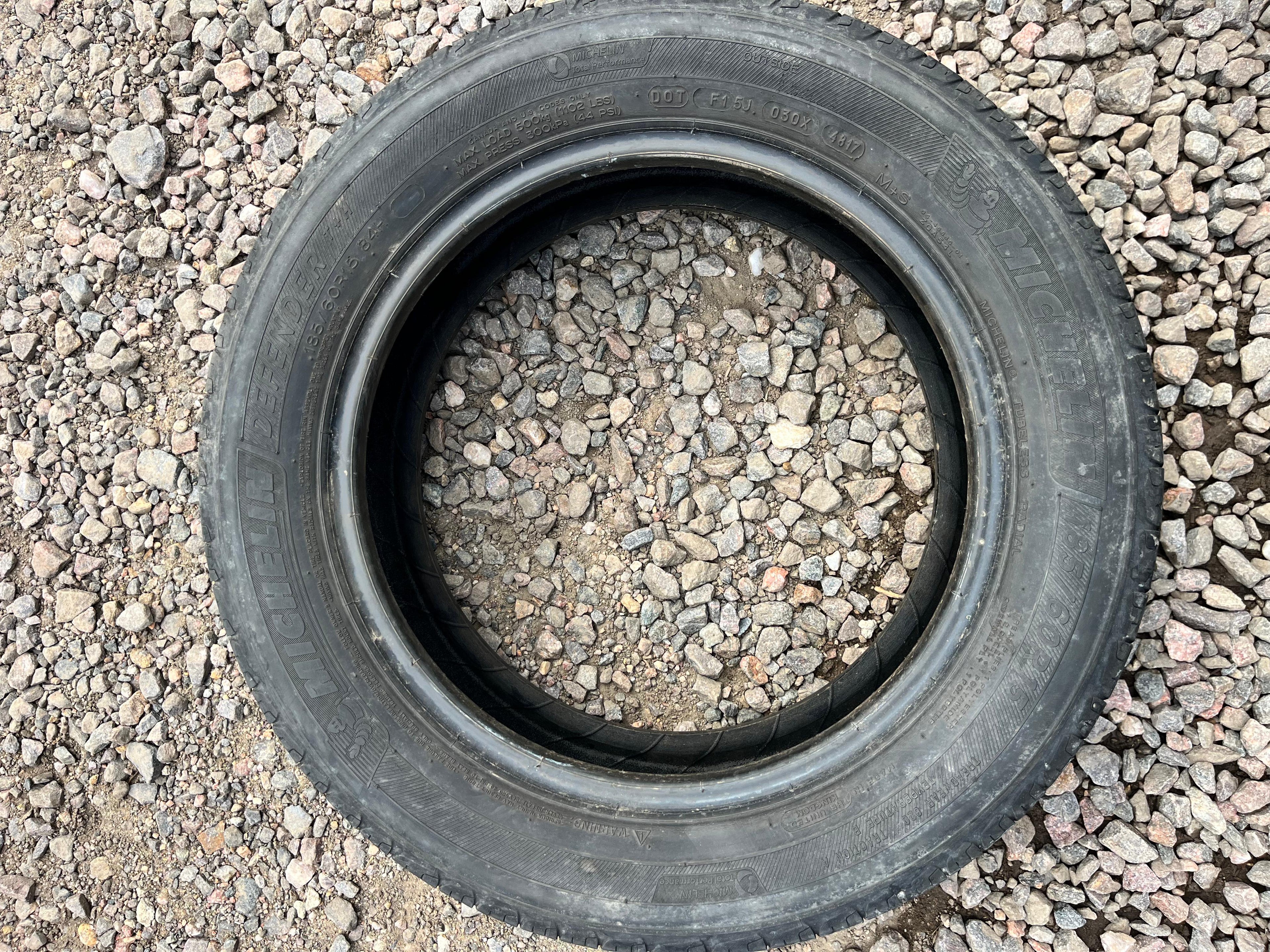 185/60R15 Single (1 Used Tire) Michelin Defender