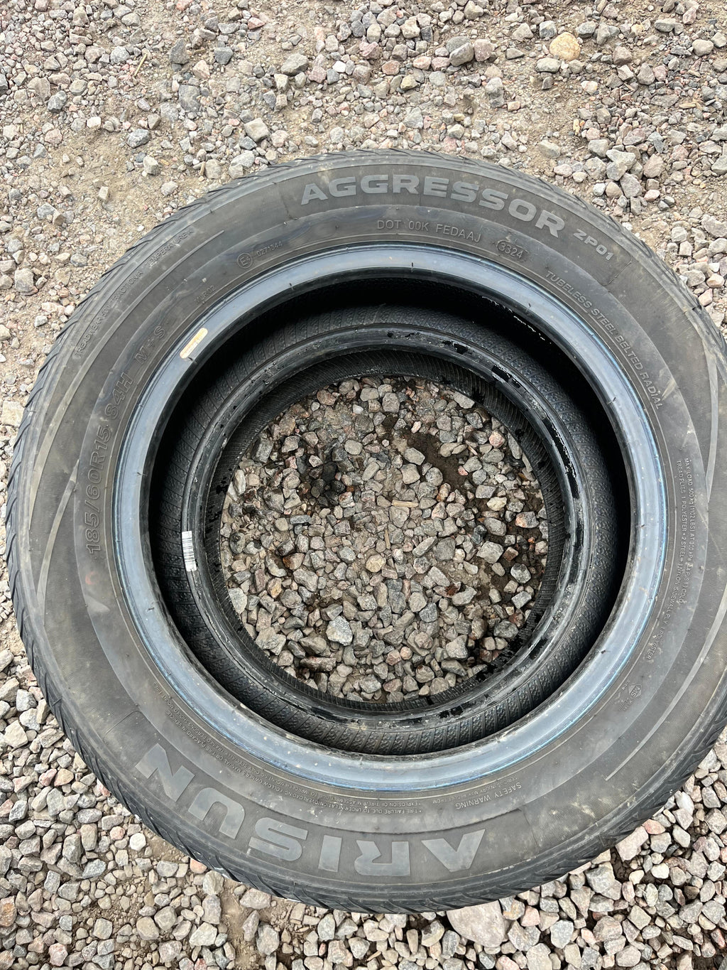 185/60R15 Single (1 Used Tire) Arizun Agressor