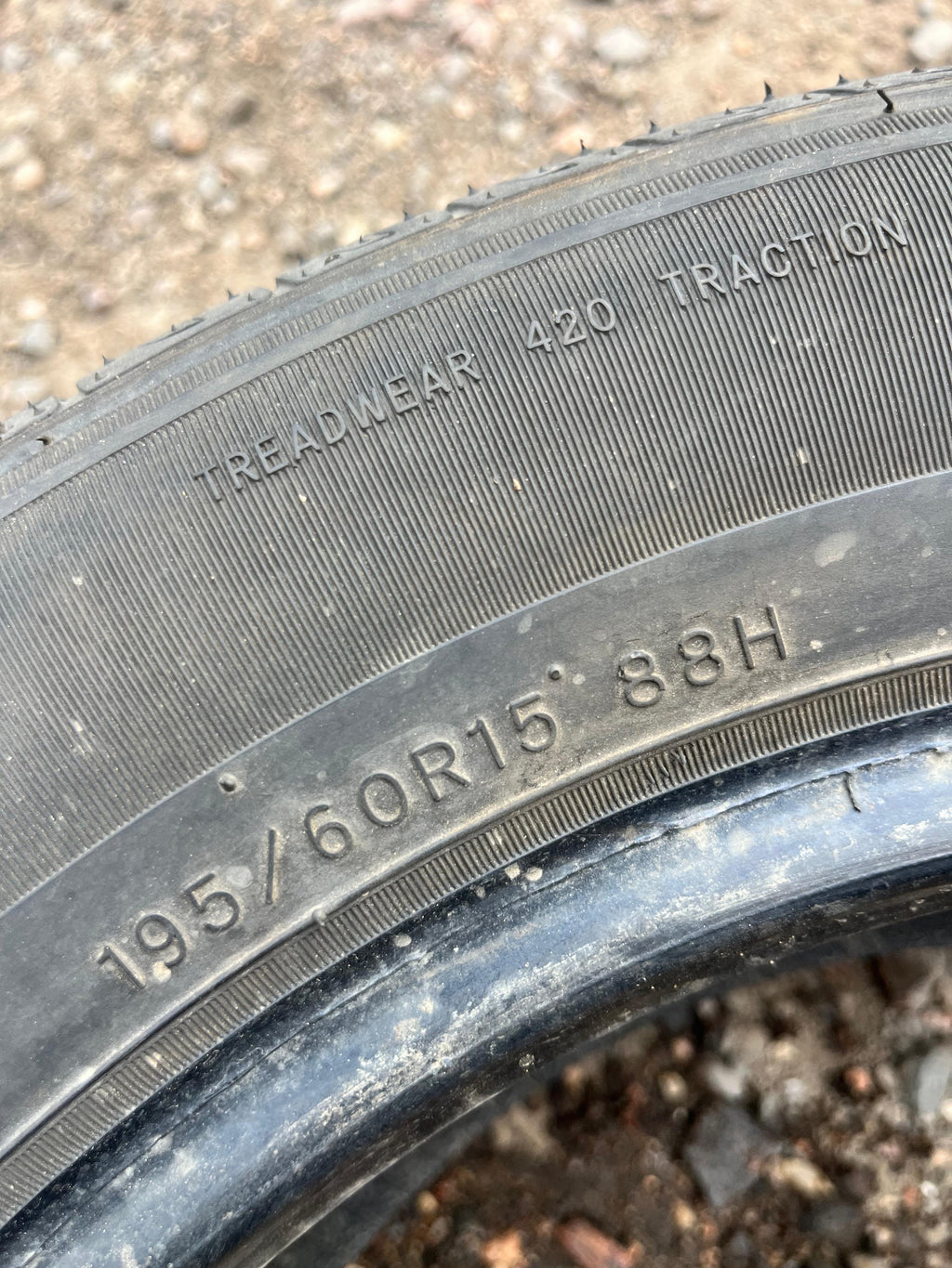 195/60R15 Single (1 Used Tire) BlackHawk Street -H