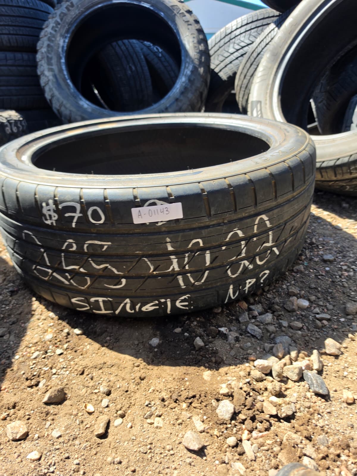 P265/40R22 Single (1 Used Tire) TBB Tires TX-01