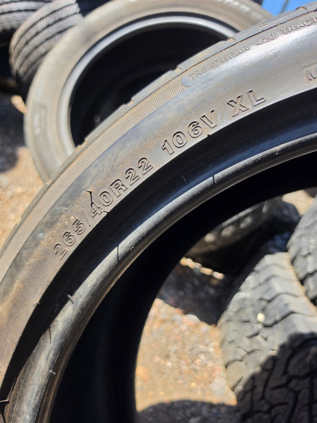P265/40R22 Single (1 Used Tire) TBB Tires TX-01