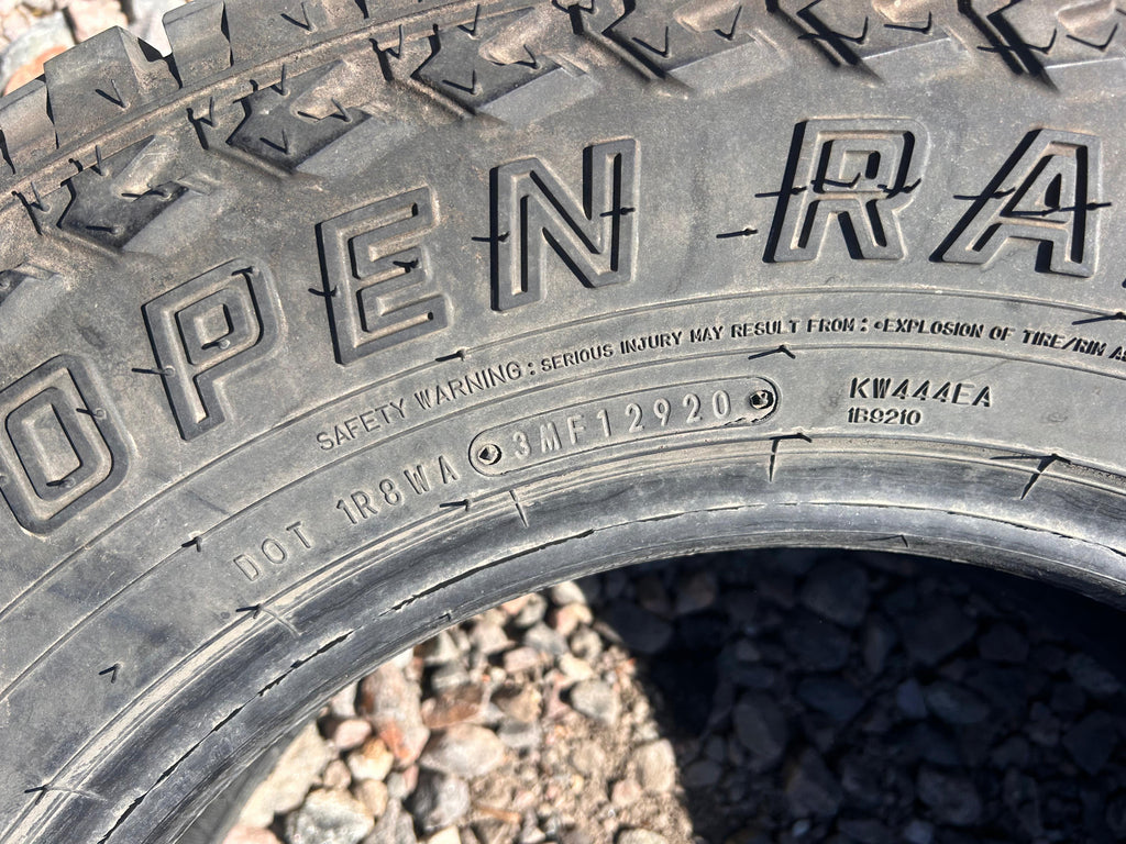 225/70R16 Single (1 Used Tire) Mazama Open Range