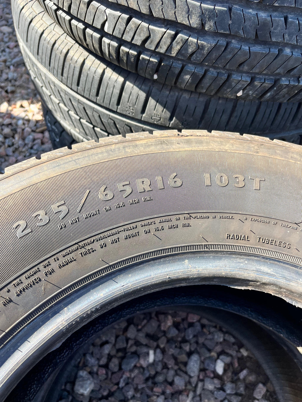 235/65R16 Single (1 Used Tire) Douglas Touring