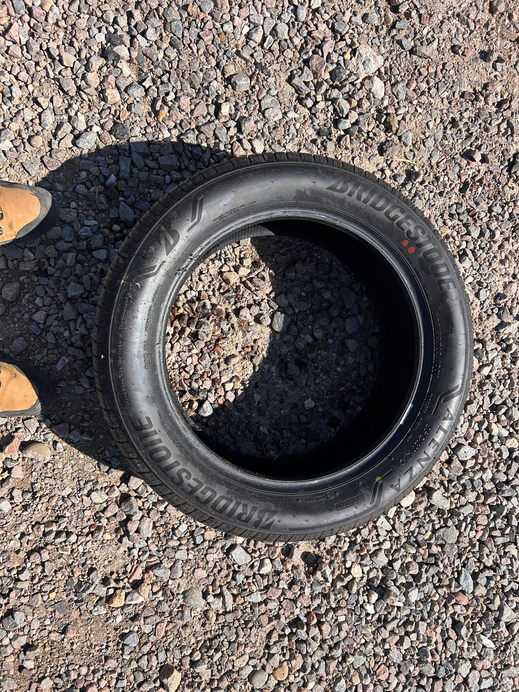 235/55R19 Single (1 Used Tire) Bridgestone Alenza Sport