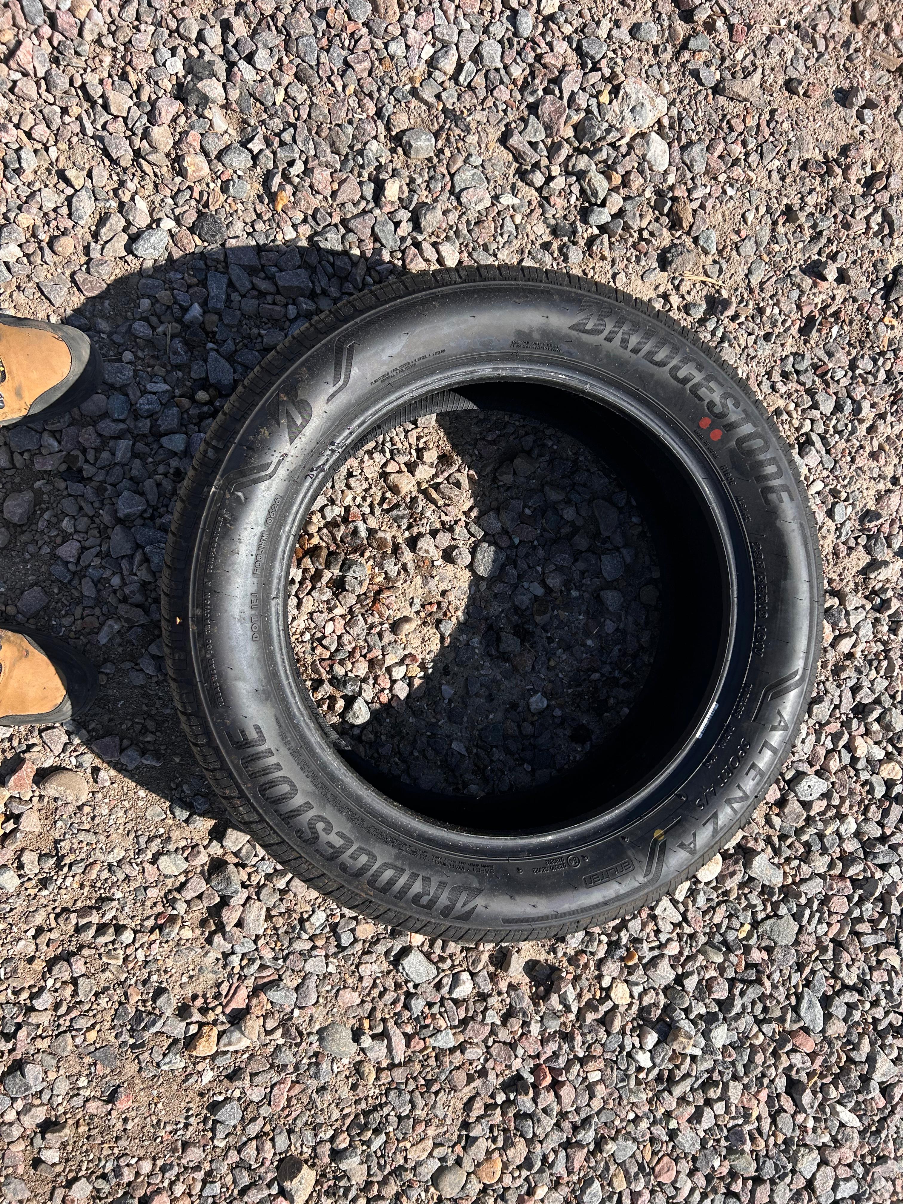 235/55R19 Single (1 Used Tire) Bridgestone Alenza Sport