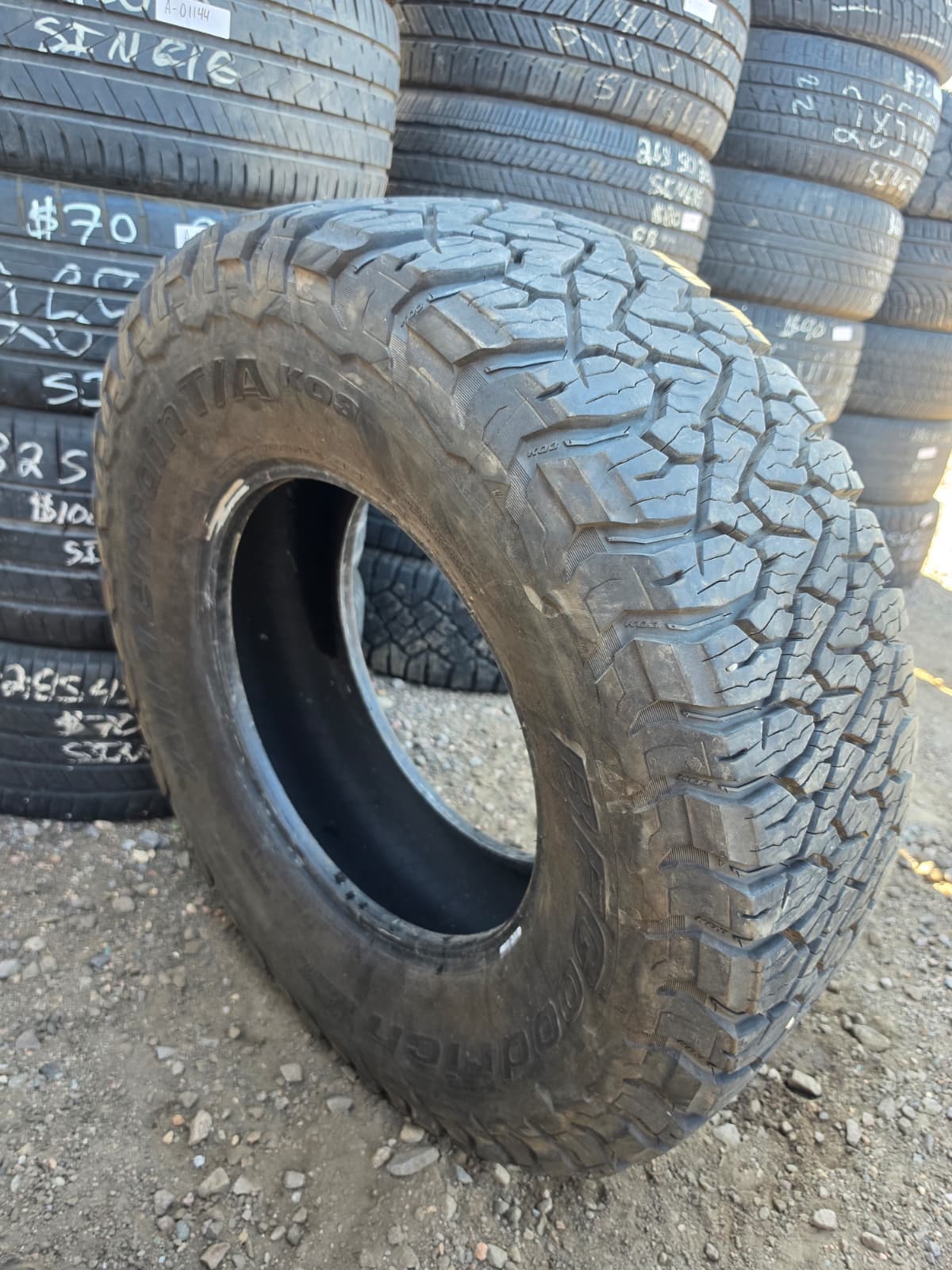 LT35X12.50R18 Single (1 Used Tire) BF Goodrich K03