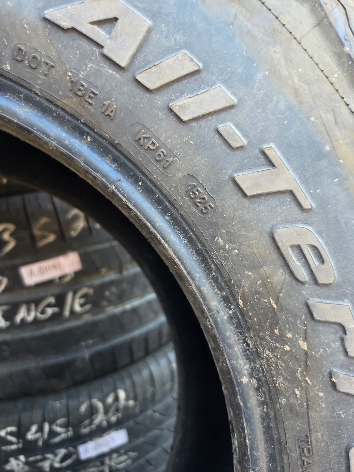LT35X12.50R18 Single (1 Used Tire) BF Goodrich K03
