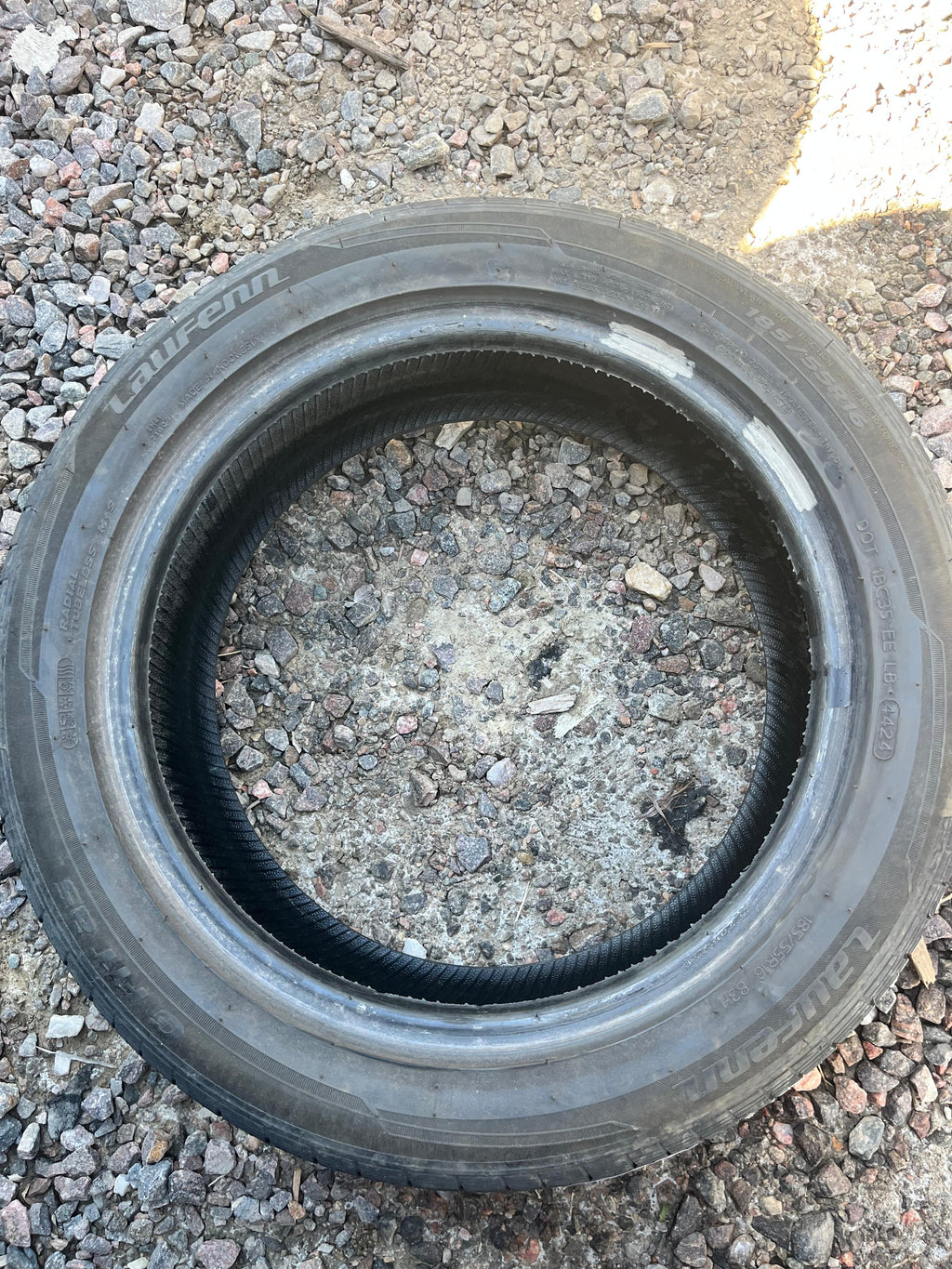 185/55R16 Single (1 Used Tire) Laufenn G FIT AS