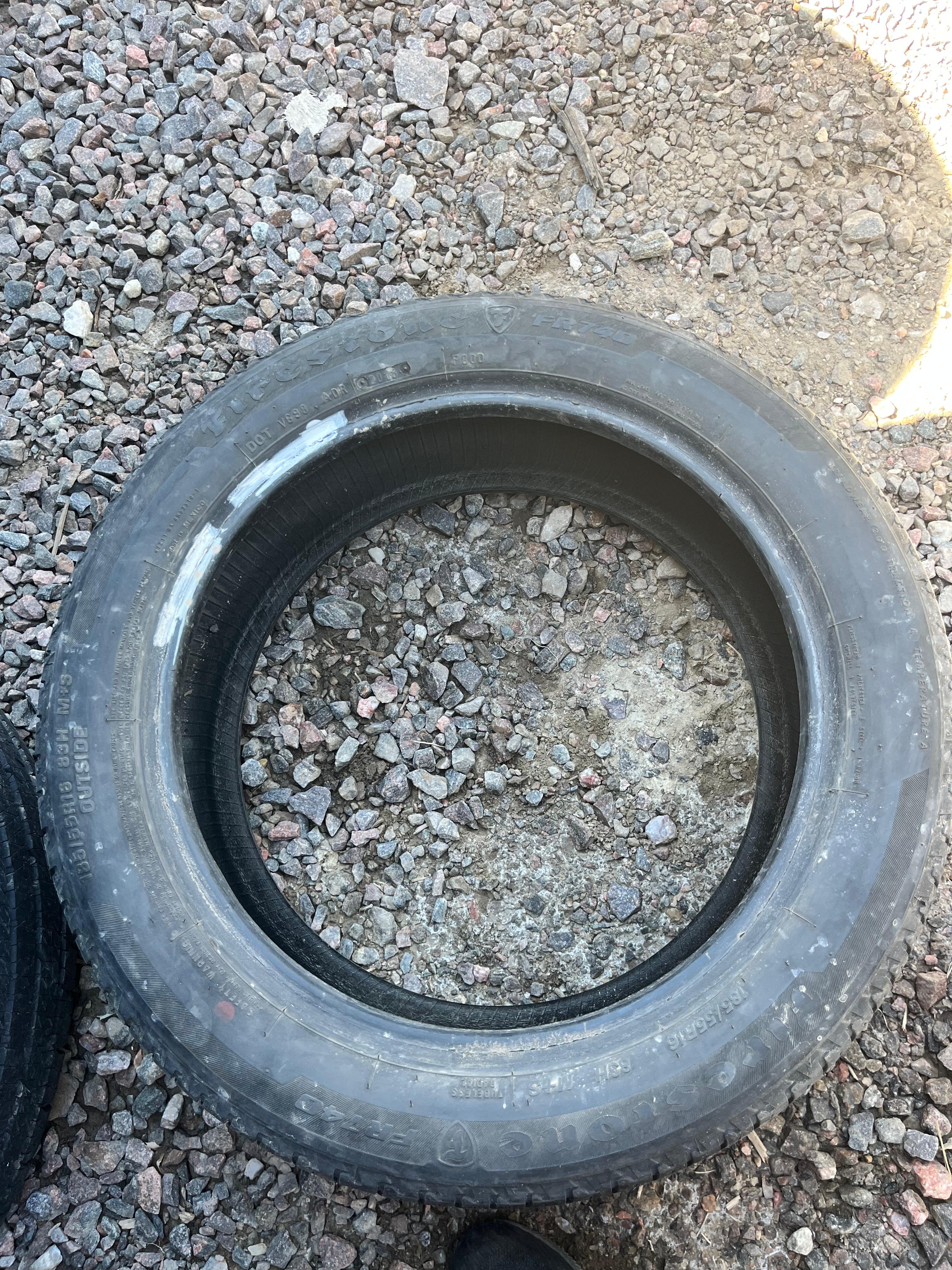 185/55R16 Single (1 Used Tire) Firestone FR(740)