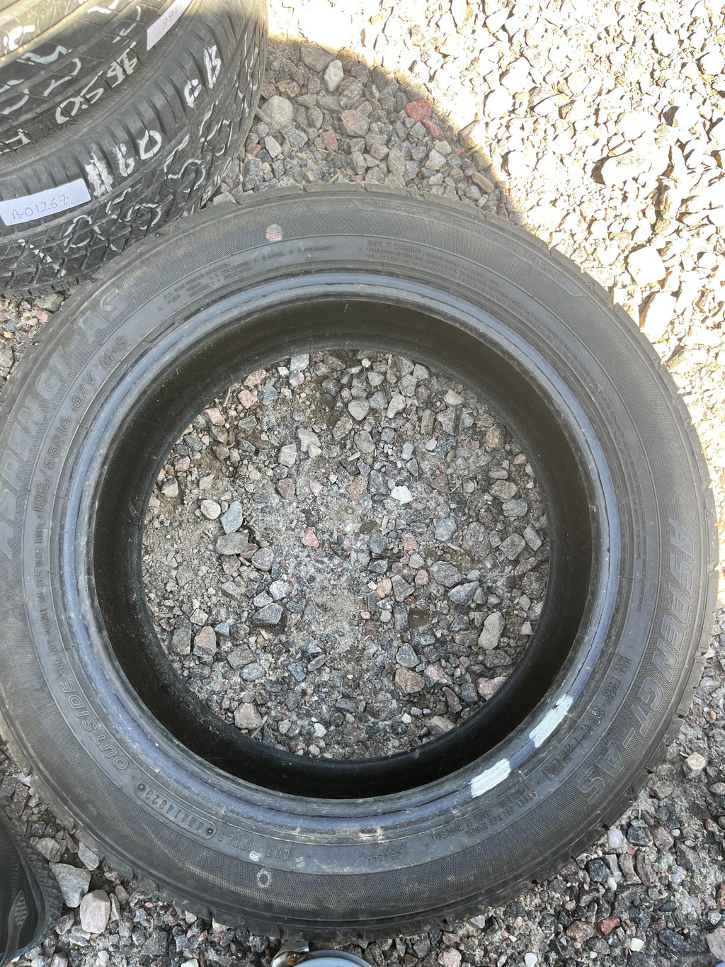 195/55R16 Single (1 Used Tire) Aspen Aspen GT-AS