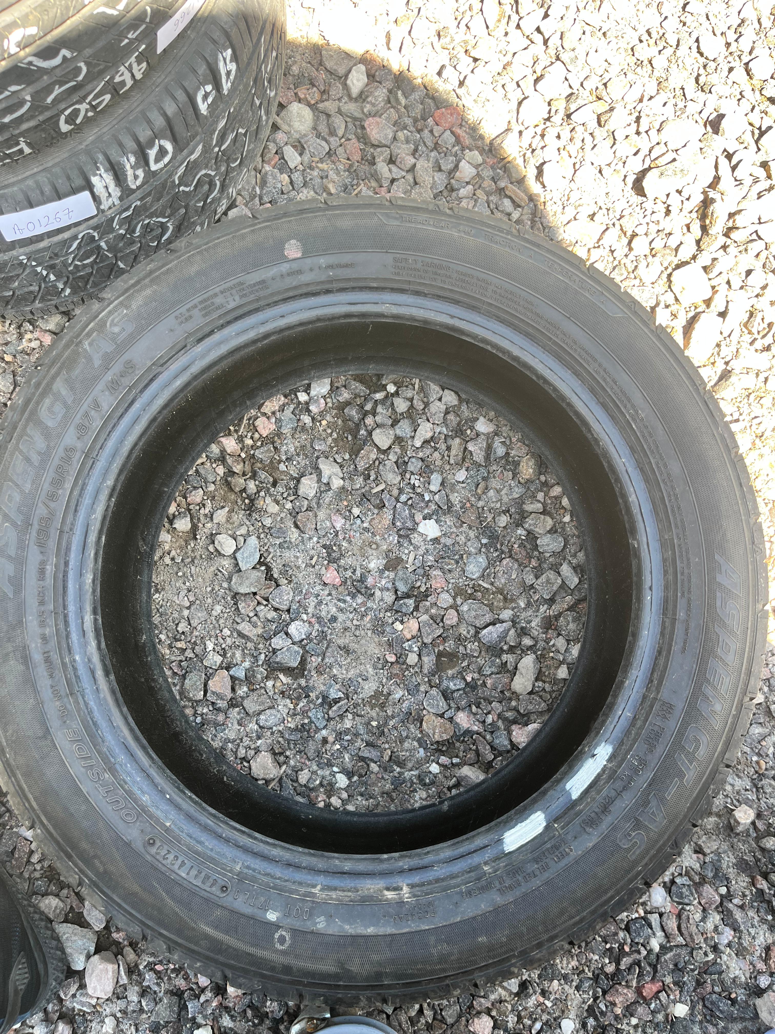 195/55R16 Single (1 Used Tire) Aspen Aspen GT-AS