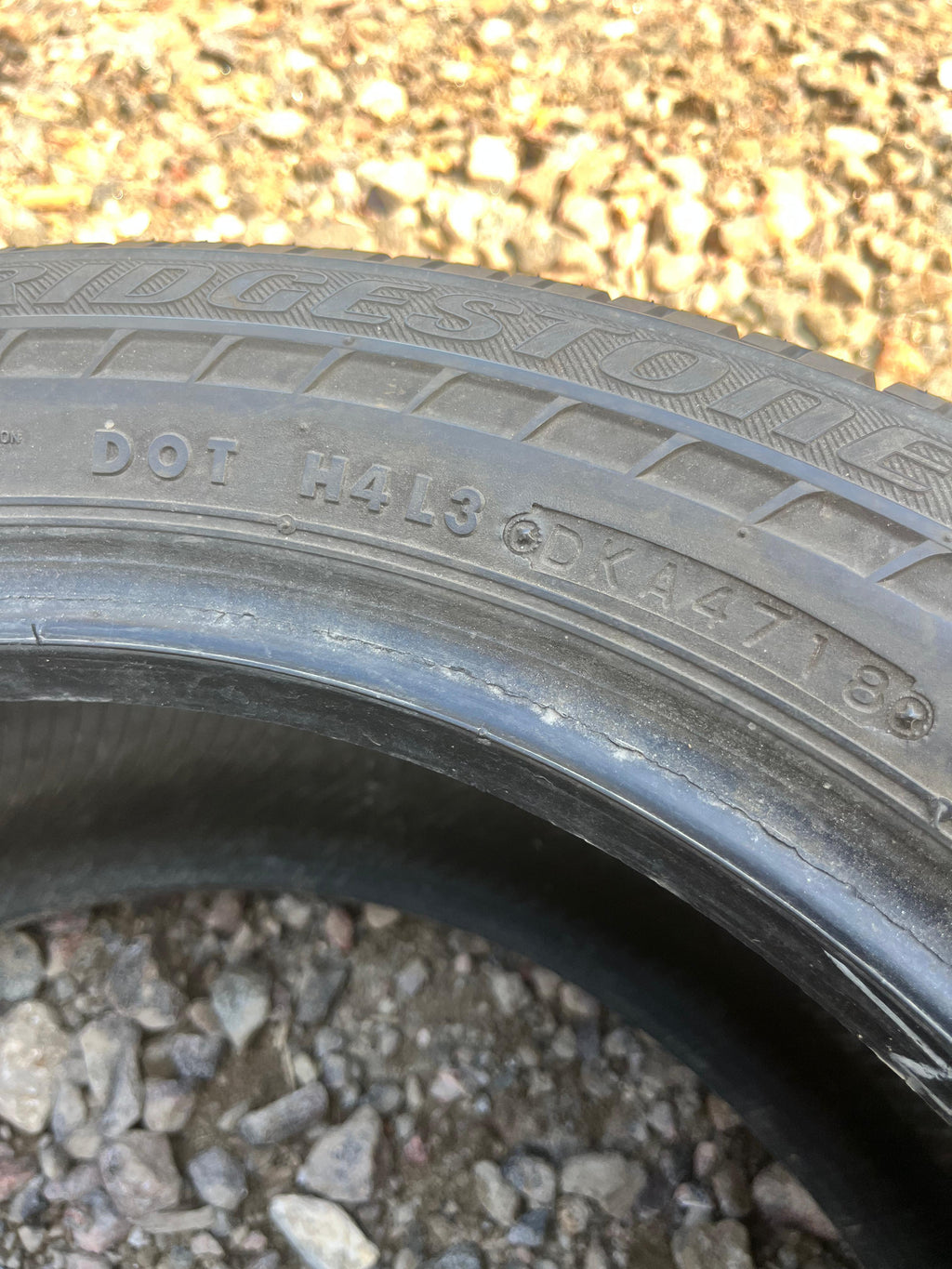 195/55RF16 Single (1 Used Tire) Bridgestone DriveGuard
