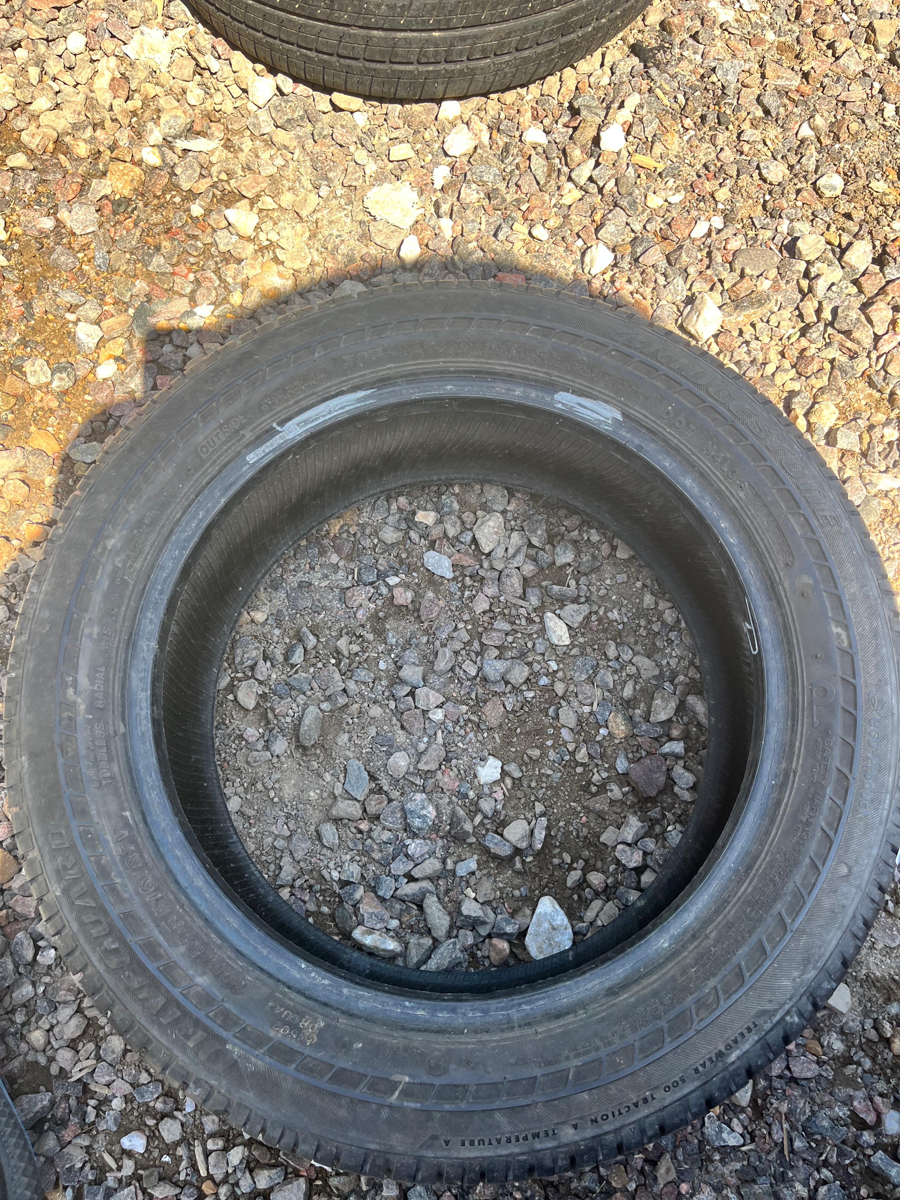 195/55RF16 Single (1 Used Tire) Bridgestone DriveGuard